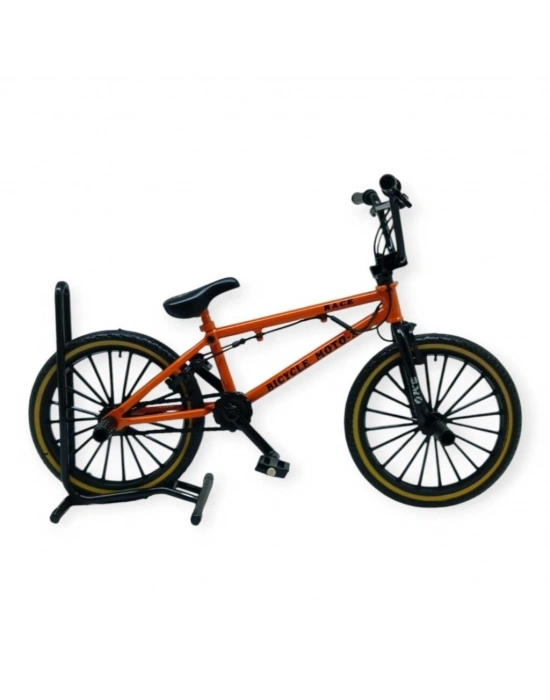 Model Araçlar -1:8 Metal BMX Bisiklet - Die -Cast 17 cm - Turuncu