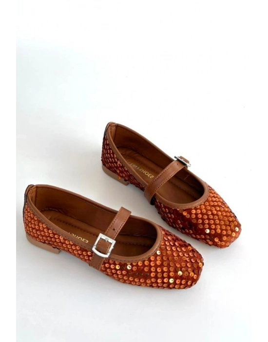 Moden Taba Süet Babet Ayakkabı