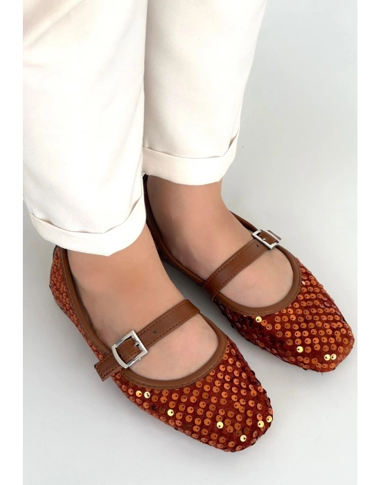 Moden Taba Süet Babet Ayakkabı