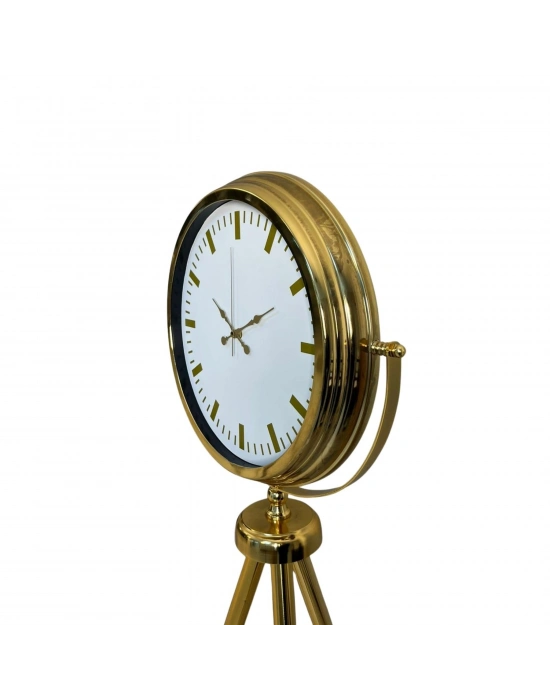 Modern Gold Tripod Ayaklı Saat