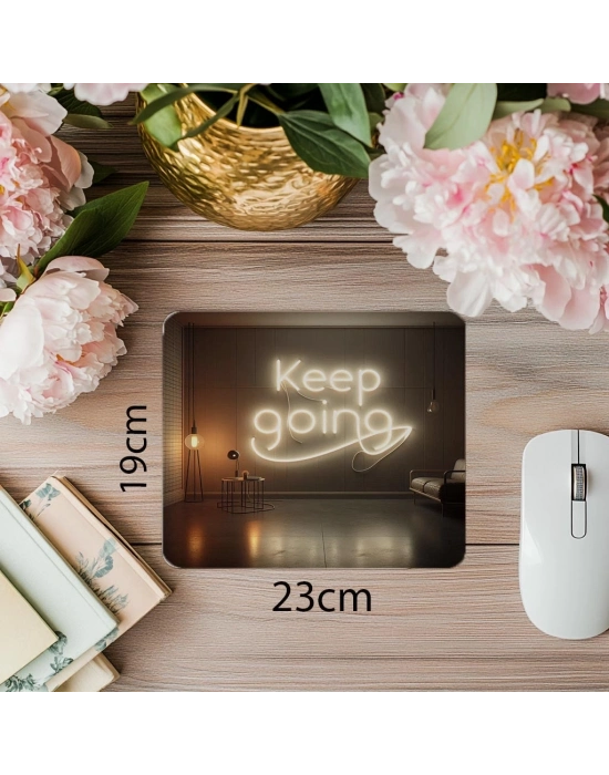 Modern İç Mekan Temalı Devam Et Mouse Pad - 19x23 cm 2 mm Dikdörtgen İthal Baskılı Mouse Pad