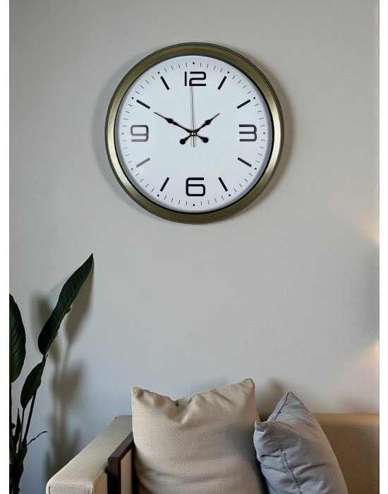 ® Modern Tasarım Eskitme 40 Cm Metal Duvar Saati