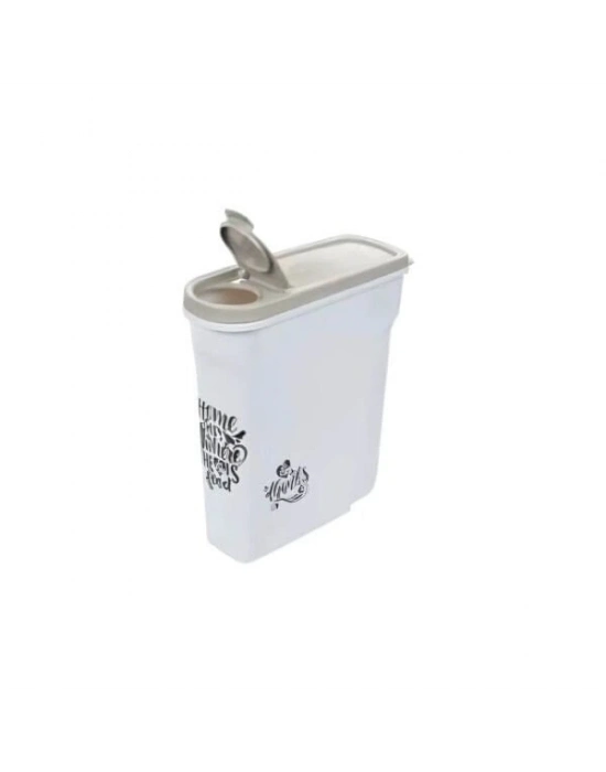 Moderna Trendy Story Pet Wisdom Plastik Kedi ve Köpek Mama Saklama Kabı 26.1x10.4x30.2 Cm 5 Lt