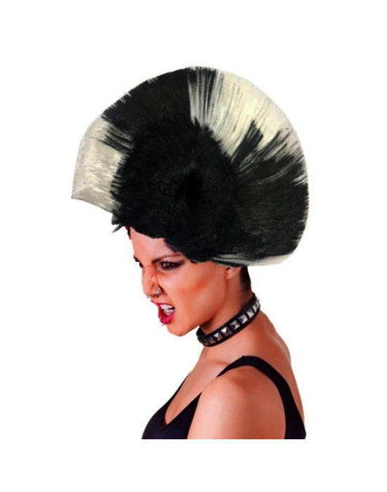 Mohican Mohawk Punk Peruk - 70 li 80 li Yıllar Peruk Model 5