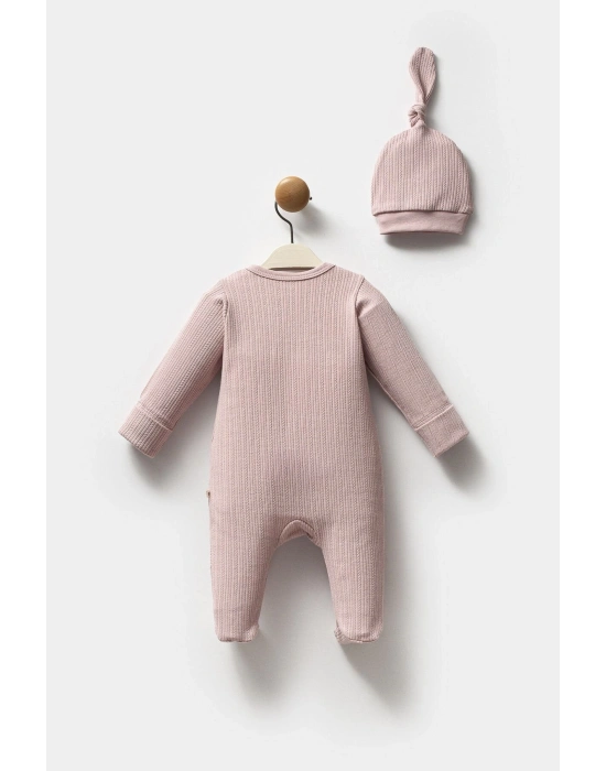 Moi Noi Şapkalı Tulum MNB1235 Mürdüm