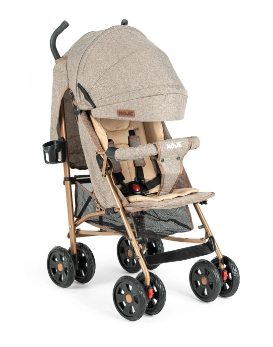 Moje Strong Baston Bebek Arabası Gold Kahve