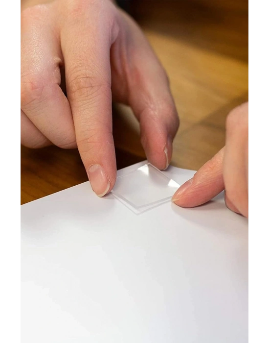 Montaj Bandı 2.5 Kg - Çift Taraflı Hazır Kesilmiş Silikon Bant 12'li Montaj Bandı, Şeffaf