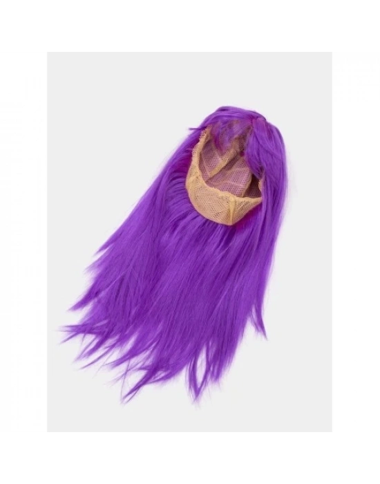 Mor Düz Kesim Peruk