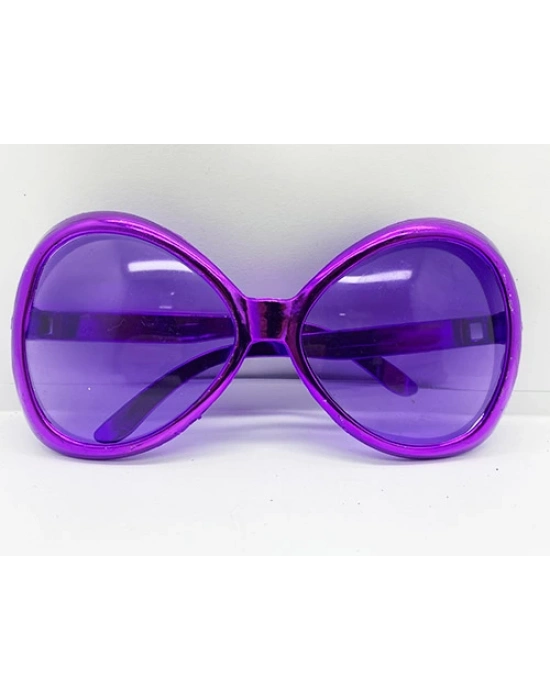 Mor Renk Yeşilçam Nostalji 80li Yıllar 90lı Yıllar Parti Gözlüğü  7x16 cm