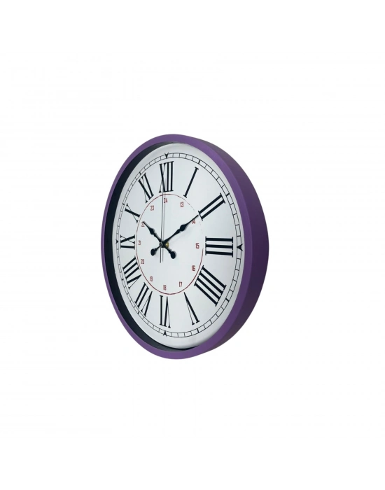 Mor Roma Rakamlı 36 Cm Duvar Saati