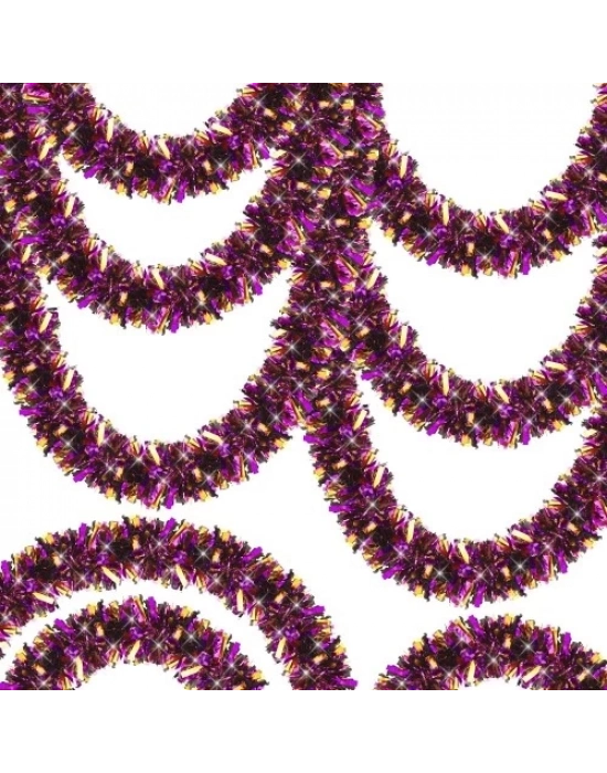 Mor Turuncu Çift Renk Sim Süs 180 cm