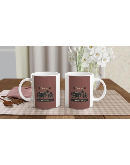 Motora Duyulan Aşk – Amor Por Motocicletas Baskılı Kupa Bardak