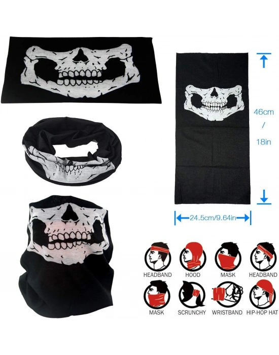 Motorcu Boyunluk Baf Buff Bandana 25x48 Cm Model 7