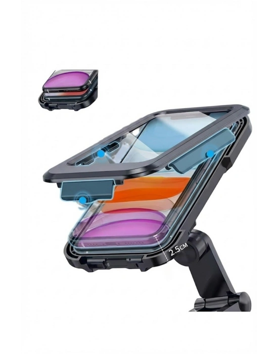 ® Motosiklet Bisiklet Su Geçirmez Manyetik Telefon Tutucu Gidon Navigasyon Kılıfı