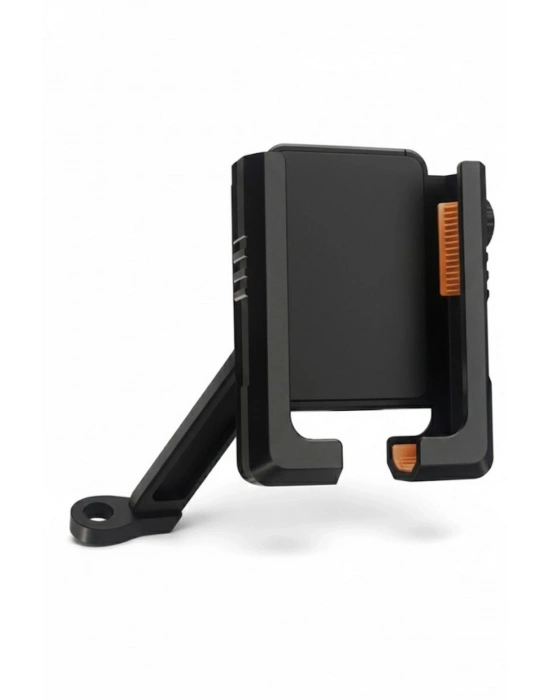 ® Motosiklet Gidon Telefon Tutucu–360° Döner, Kaymaz Sabitleme Sistemli, Sarsıntı Önleyici Telefon Tutucu Aparat