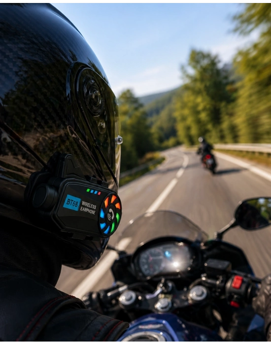 Motosiklet Kask Kamera Sistemi Gece Görüş Destekli Bluetooth ve Uzun Pil