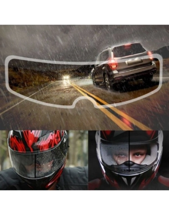 Motosiklet  Kaskı İçin Yağmur Kaydırıcı Film