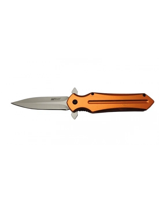 Mtech 4222 Turuncu Kamp Çakı 21cm- Yarı Otomatik, Kemerlikli