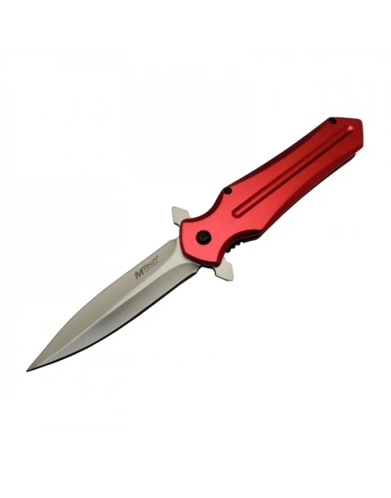 Mtech 4223 Kırmızı Kamp Çakı 21cm- Yarı Otomatik, Kemerlikli