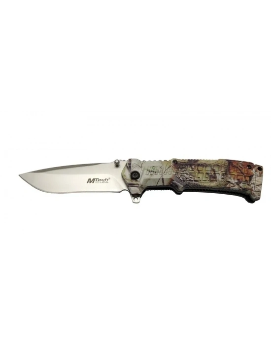 Mtech 465 Kamp Çakı 21cm - Yarı Otomatik, Kemerlikli, Plastik Sap