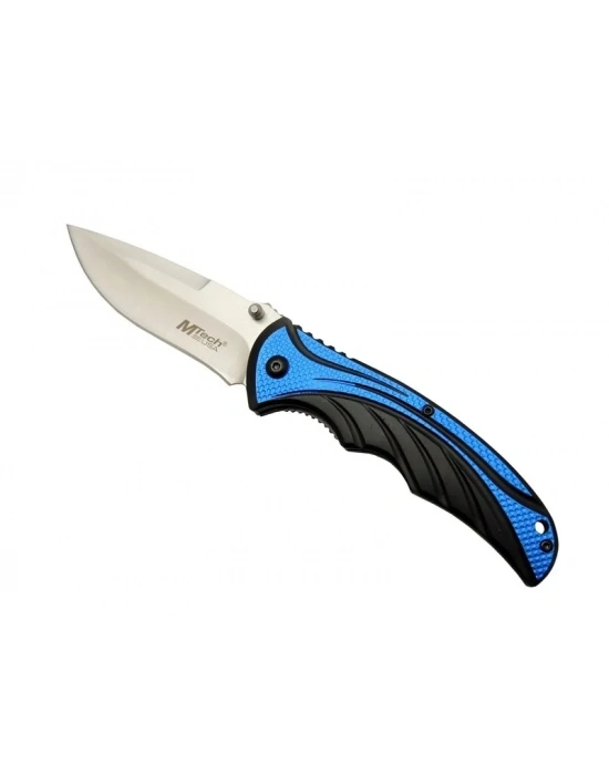 Mtech Handsome 454 Mavi Kamp Çakı 20cm - Yarı Otomatik, Kemerlikli