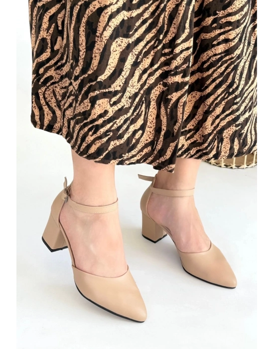 Mulen Nude Cilt Topuklu Ayakkabı