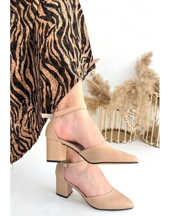 Mulen Nude Cilt Topuklu Ayakkabı