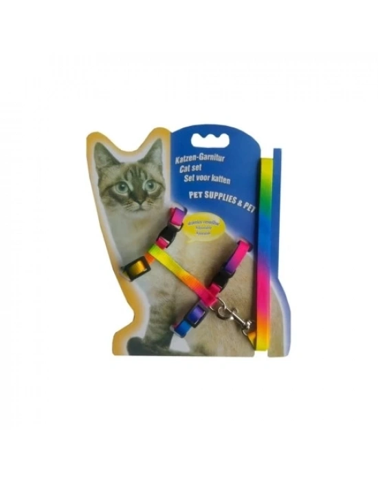 Multicolor Kedi Tasması