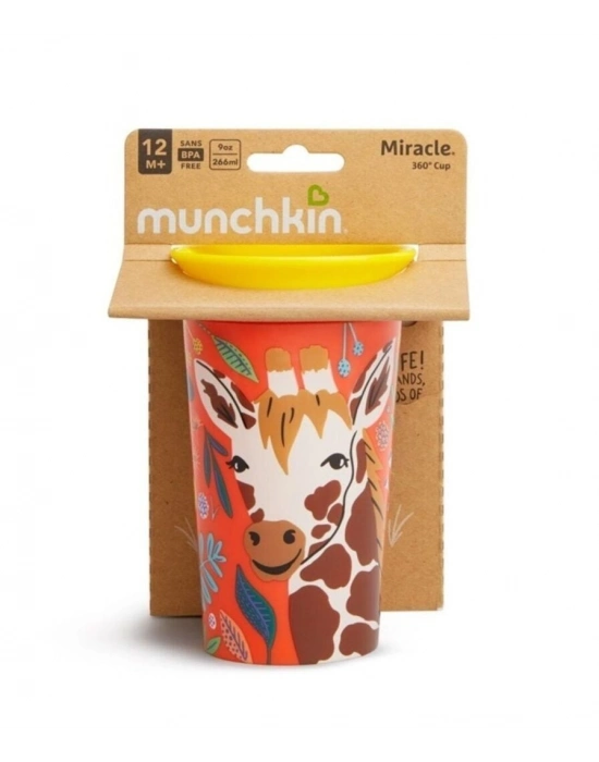 Munchkin Mucize 360° Wildlove Alıştırma Bardağı 12 Ay+ 266 ml Zürafa