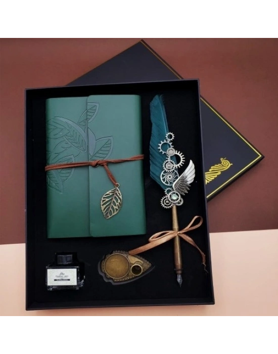 Mürekkepli Divit Kalem Ve Defter Set