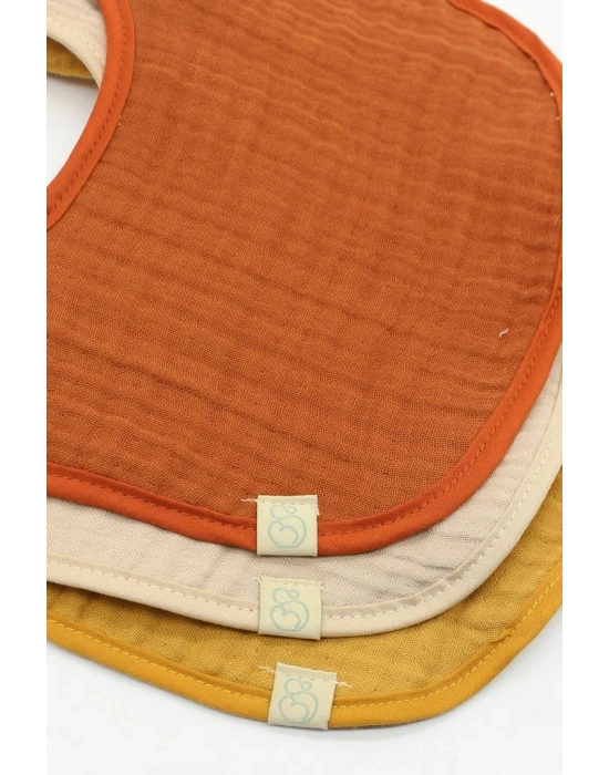 Müslin Önlük 3Lü 60101 Kiremit Bej Hardal