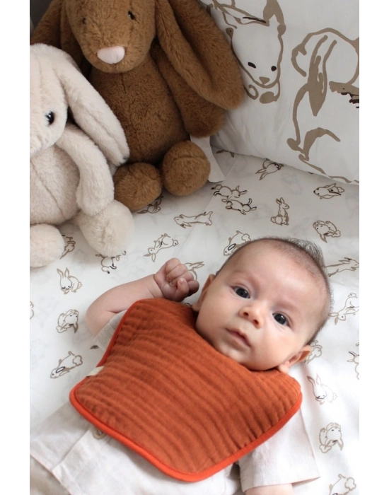 Müslin Önlük 3Lü 60101 Kiremit Bej Hardal