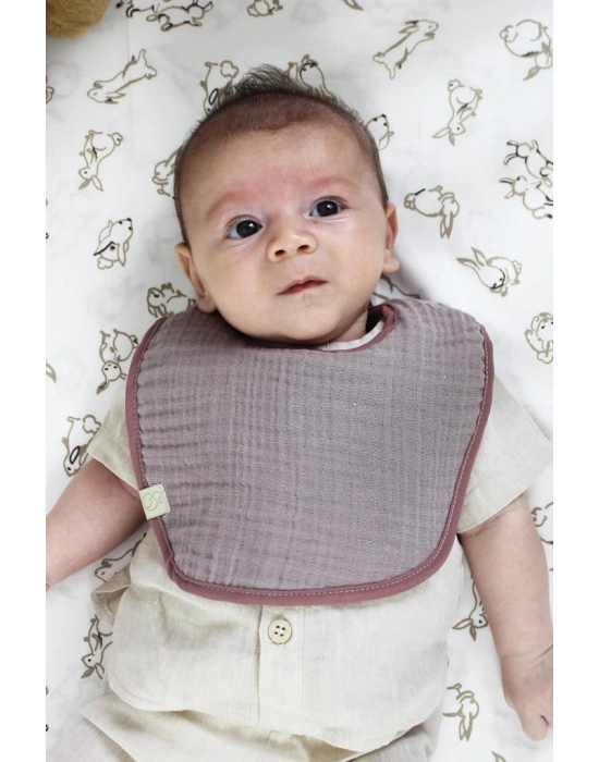 Müslin Önlük 3Lü 60101 Taş Ekru Antrasit