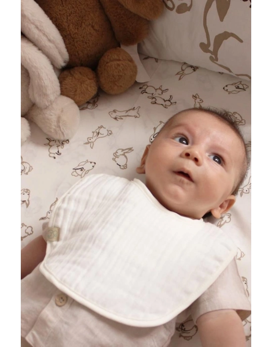 Müslin Önlük 3Lü 60101 Taş Ekru Antrasit