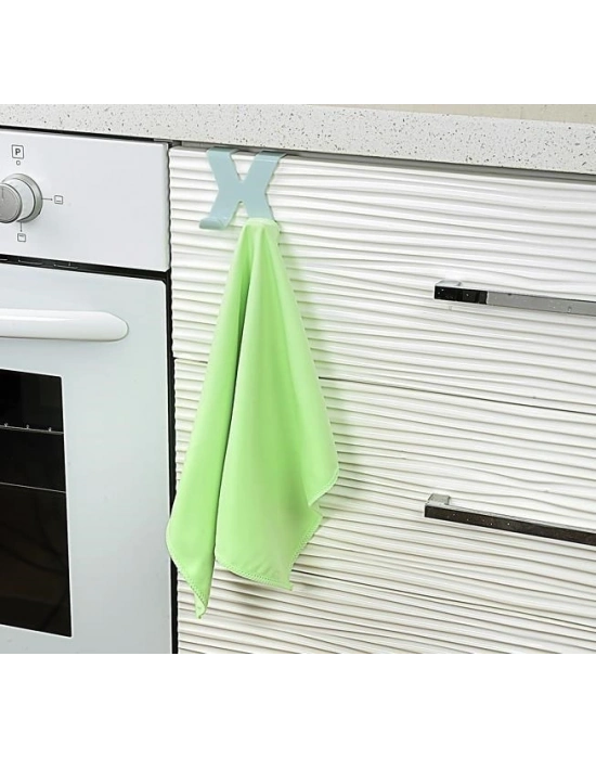 ®  Mutfak Banyo Dolap Kapağına Takılan Meta Havlu Askılığı Aparatı