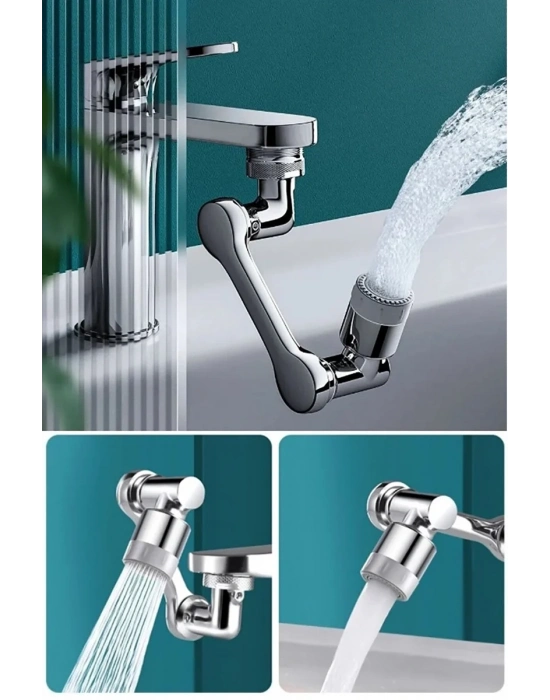 Mutfak Banyo Musluk Başlığı 180 Derece Dönebilen Fonksiyonel Evrense