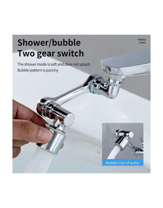 Mutfak Banyo Musluk Başlığı 180 Derece Dönebilen Fonksiyonel Evrense