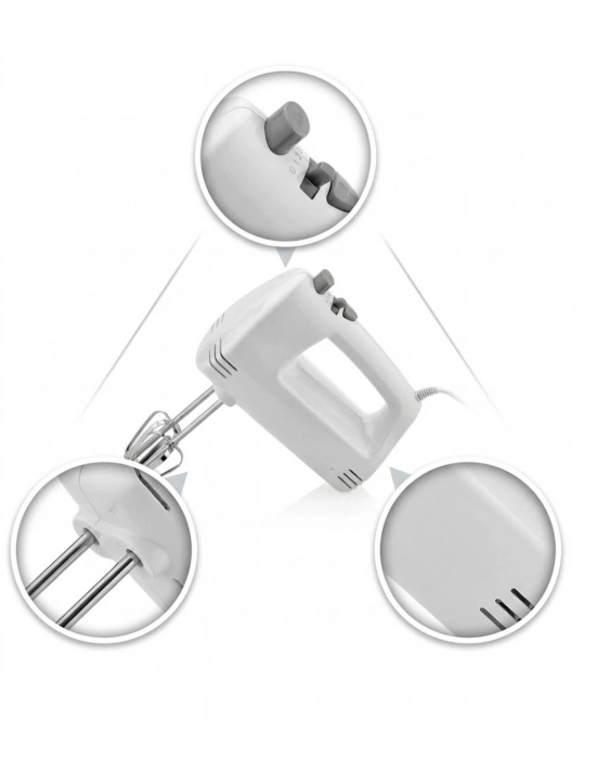 Mutfak El Mikseri 250W Paslanmaz Çelik Çift Çırpıcılı Mikser