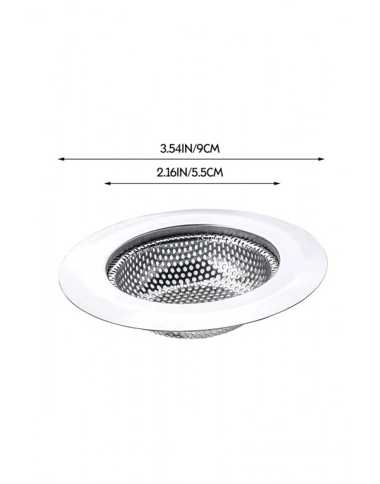 Mutfak Su Lavabo Filtresi Örgü Süzgeç Paslanmaz Çelik 7.5 cm Çap