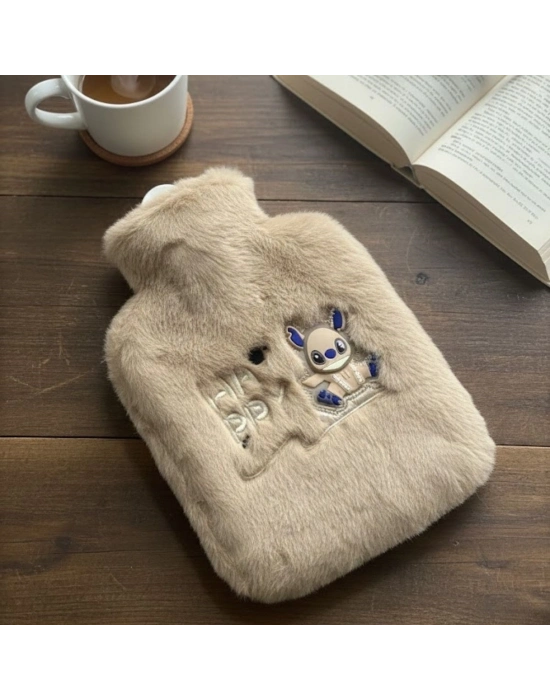 ® Mutlu Robot Hayvan Figürlü Peluş Sıcak Su Torbası 1 Lt – Yumuşak Kılıf, Uzun Süre Sıcak Tutan Termal Su Torbası
