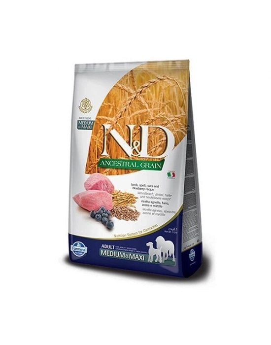 N&D Düşük Tahıllı Kuzu Etli Orta ve Büyük Irk Yetişkin Köpek Maması 12 Kg