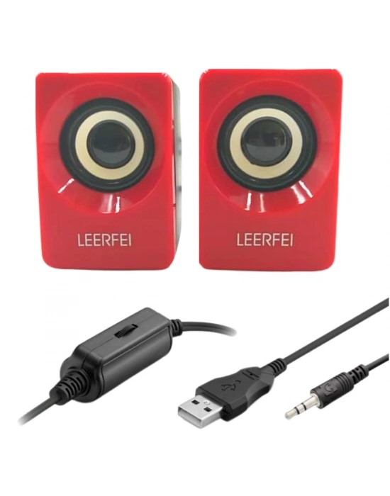 ®  N62 1+1 Multimedia USB ve Jacklı Mini Hoparlör Yüksek Stereo Ses Sistemi