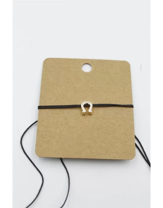 Nal İp Bileklik - Siyah