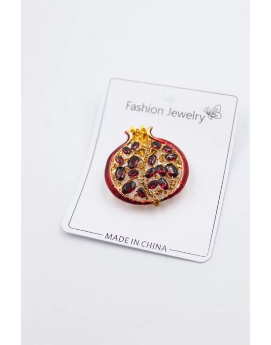 Nar Broş - Kırmızı