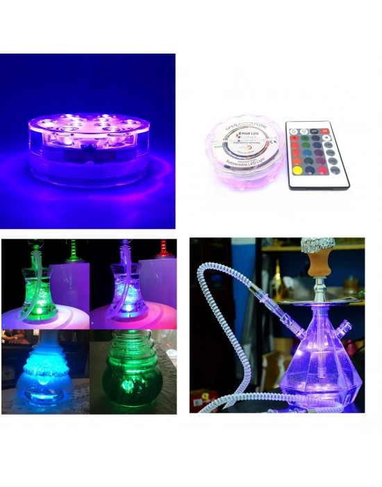 Nargile Işığı Renk Değiştiren Kumandalı Led Lamba