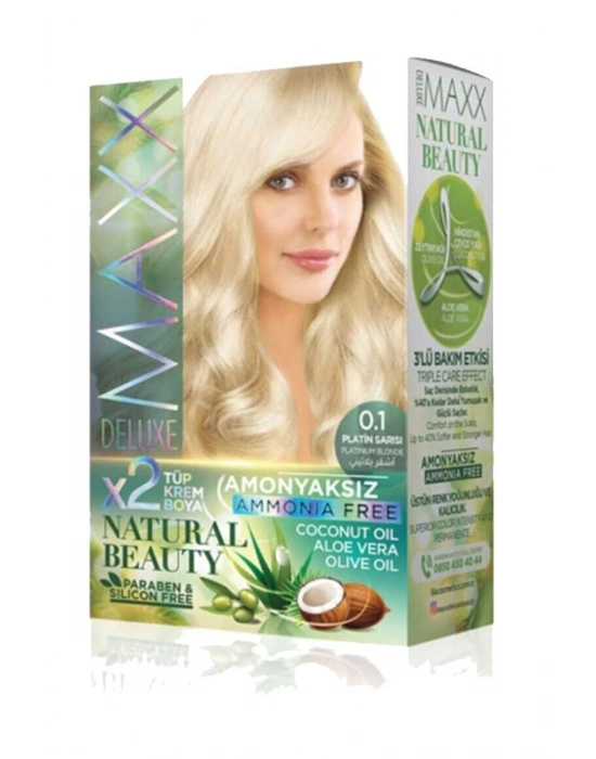Natural Beauty Amonyaksız Saç Boyası 0.1 Platin Sarısı
