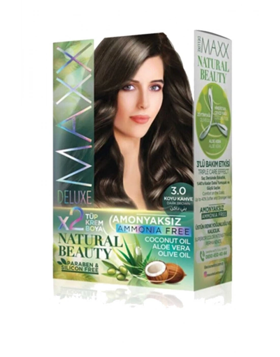 Natural Beauty Amonyaksız Saç Boyası 3.0 Koyu Kahve