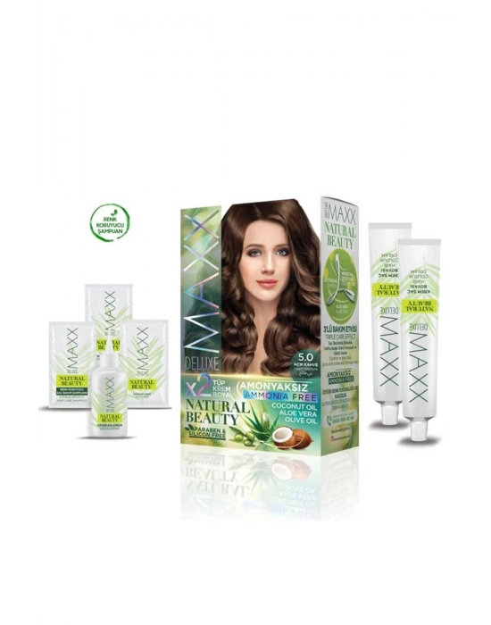 Natural Beauty Amonyaksız Saç Boyası 5.0 Açık Kahve