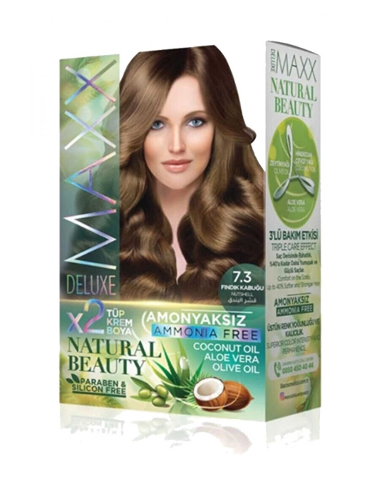 Natural Beauty Amonyaksız Saç Boyası 7.3 Fındık Kabuğu