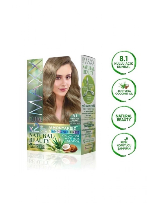 Natural Beauty Amonyaksız Saç Boyası 8.1 Küllü Açık Kumral